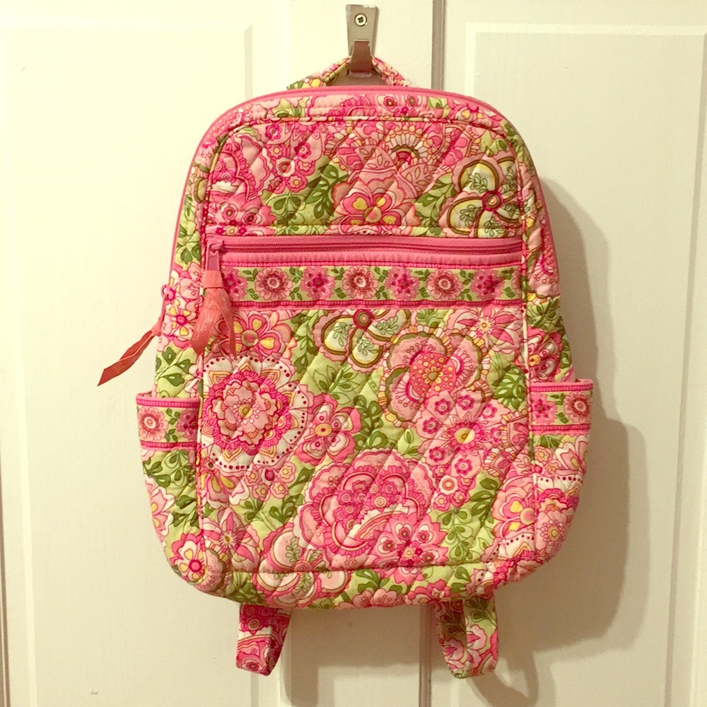 Vera Bradley Backpack Purse Pink Floral Print 🌸